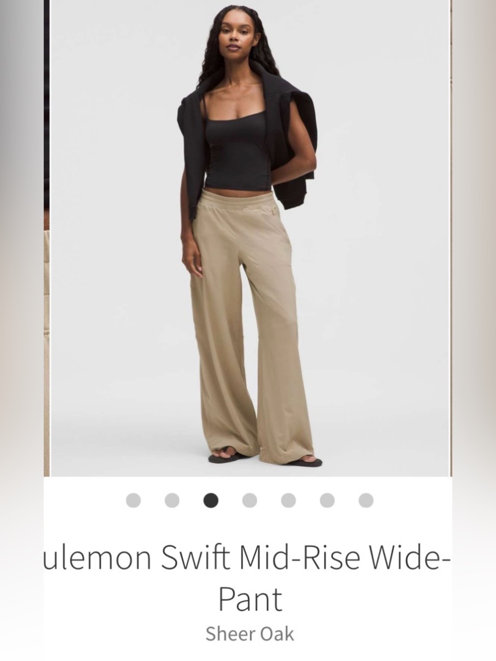 lululemon athletica Swift Mid-Rise Wide-Leg Pants — Sheer -oak